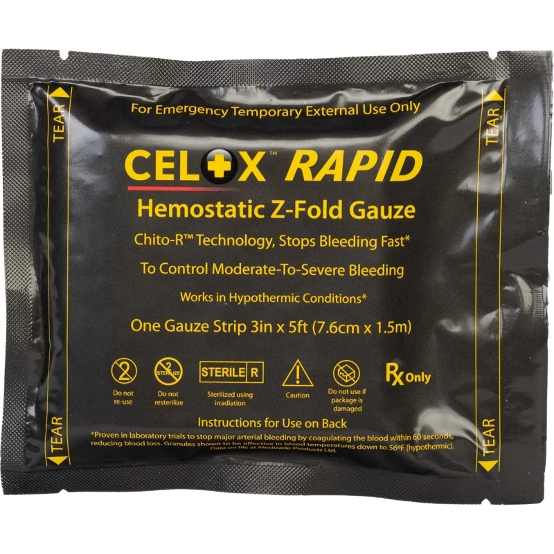 MARCH Celox RAPID Military Hemostatic Bandage