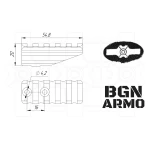 Планка BGN ARMO - ДКМ Picatinny H20-5S