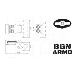 Планка BGN ARMO-кріплення Picatinny зі зміщенням 45°