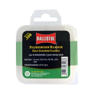 Патч для чищення Ballistol повстяний класичний для кал.308. 60 шт/уп