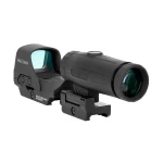 Приціл коліматора Holosun Open Reflex HS510C 2 MOA швидкознімний + збільшувач Holosun HM3X 3x на Weaver