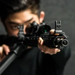 Мушка складна Leapers UTG 45 Degree Angle, Picatinny