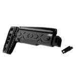 Folding adapter for installing a stock on AKS and AKSU-based carbines