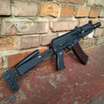 Folding adapter for installing a stock on AKS and AKSU-based carbines