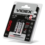 Акумулятор HR6/АА 2100mAh 1.2V 2 шт/уп. VIDEX