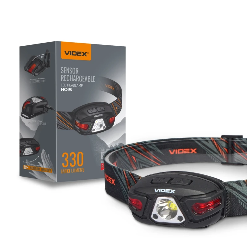 Ліхтар налобний світодіодний VIDEX VLF-H015 330Lm 5000K