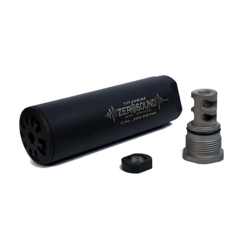 Silencer Zerosound Titan mini Brake .223 Rem thread 1/2-28