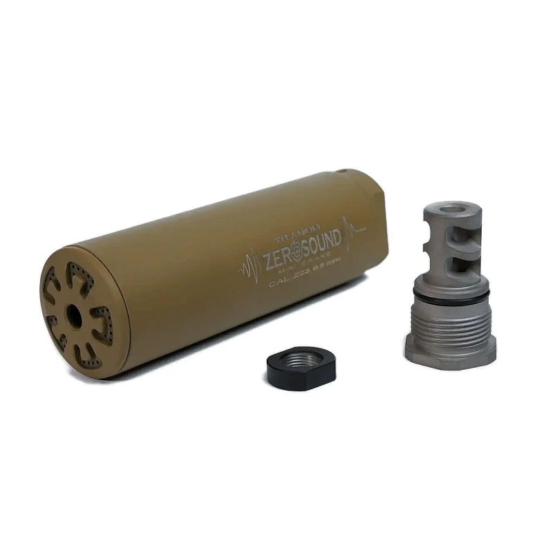 Silencer Zerosound Titan mini Brake .223 Rem thread 1/2-28