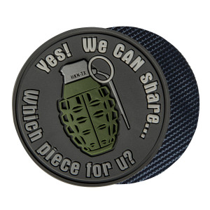 Емблема WE CAN SHARE - PVC Емблема WE CAN SHARE - PVC