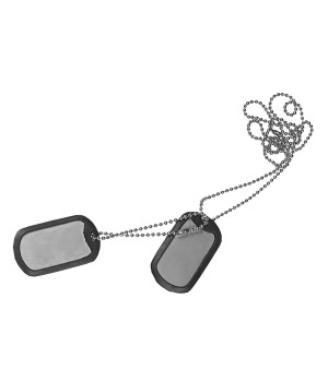 Армейский жетон с глушителем (Dog tag)